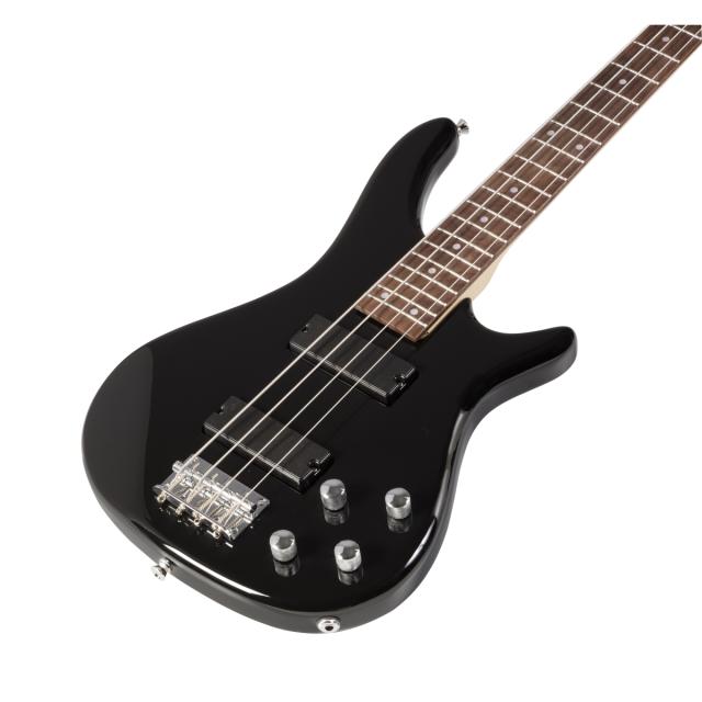 Electric bass with bridge and neck pick ups