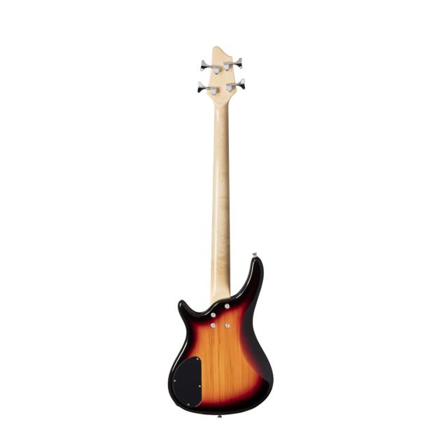Electric bass with bridge and neck pick ups