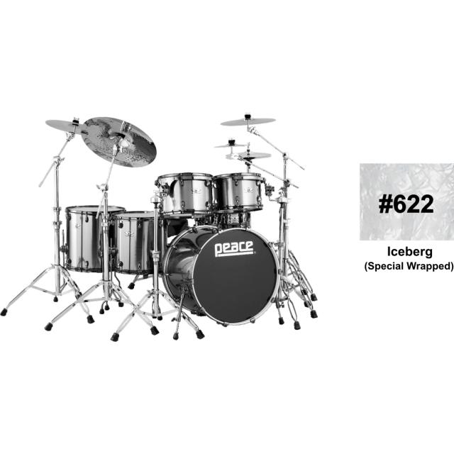 Striking wrapped finish birch 5 pcs Drum Kit