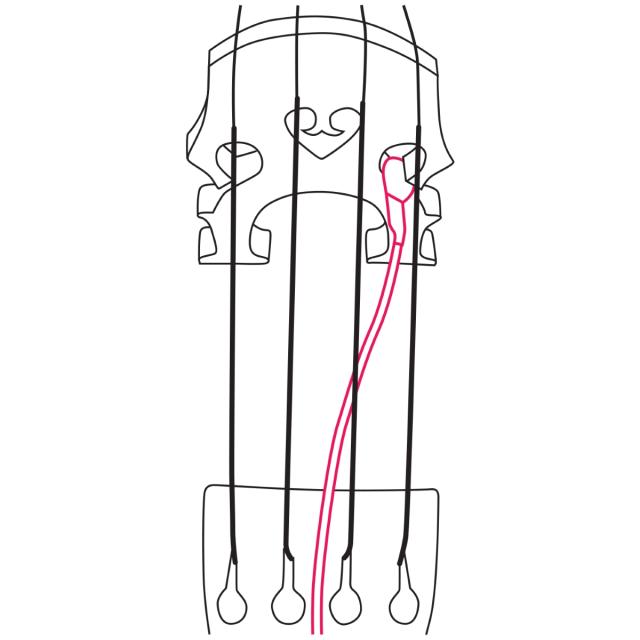VC-1 Portable piezo pickup for cello.
