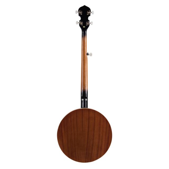 Banjo featuring sapele mahogany body and REMO head