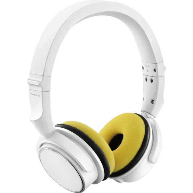 Earpad Set VELOUR for Pioneer HDJ-S7 - yellow