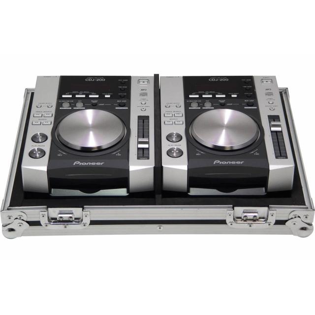 Flightcase PC-200/2 | 2x Pioneer CDJ-200 - silver