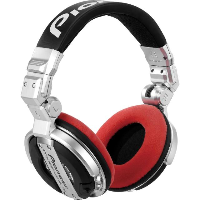 Earpad Set VELOUR for Pioneer HDJ-1000 - red