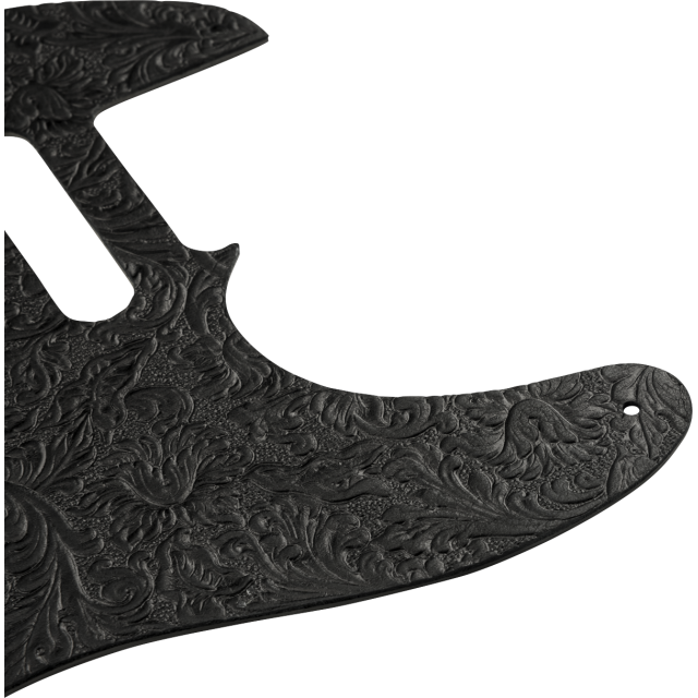 Waylon Jennings Leather Pickguard, Black