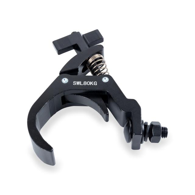 BLACK ALUMINIUM QUICK RELEASE CLAMP 38 - 60 MM 80 KG
