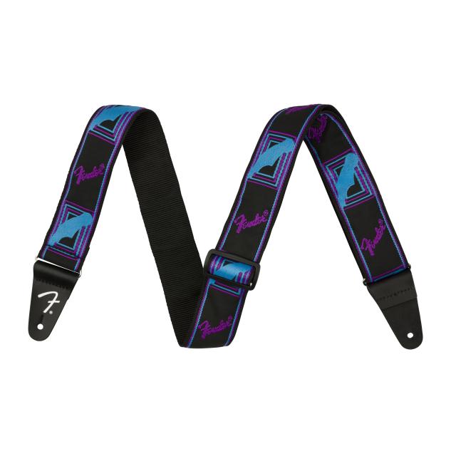 Tracolla Fender Neon Monogrammed, Purple/Blue