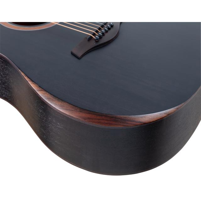 Dreadnought acoustic guitar with armrest