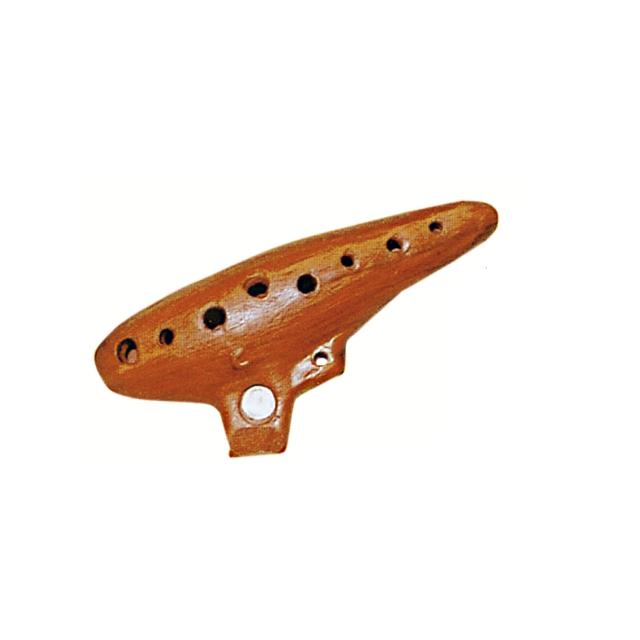 Ocarina in Terracotta e Legno (Do)
