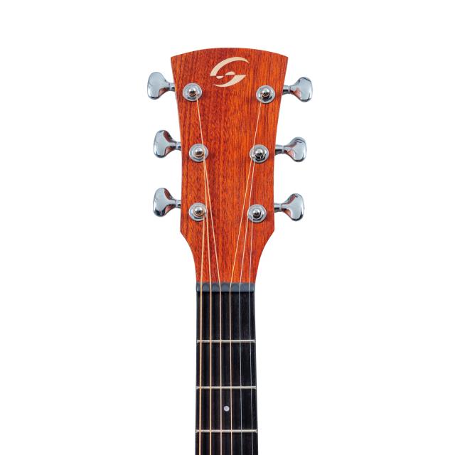Dreadnought acoustic guitar with armrest