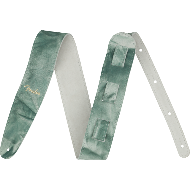 Tie Dye Leather Strap Sage Green