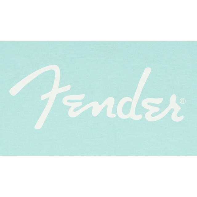 Fender® Spaghetti Logo T-Shirt, Daphne Blue, XXL