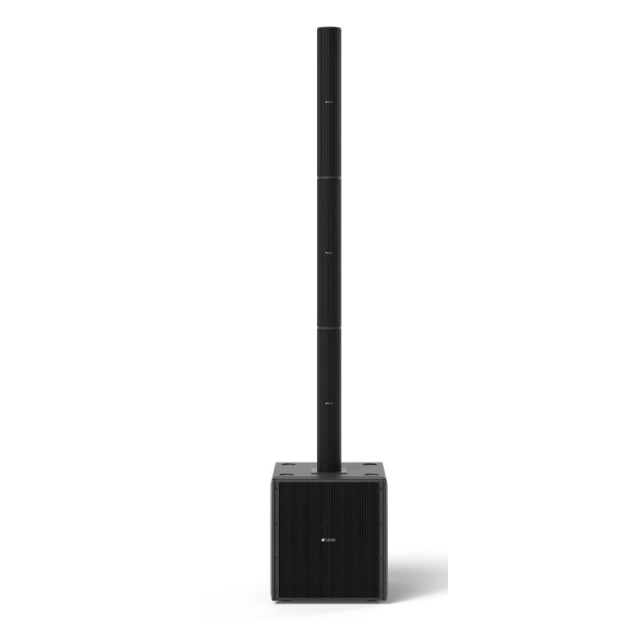 Sistema attivo con subwoofer 12" + colonna 16x2" ad array modulare