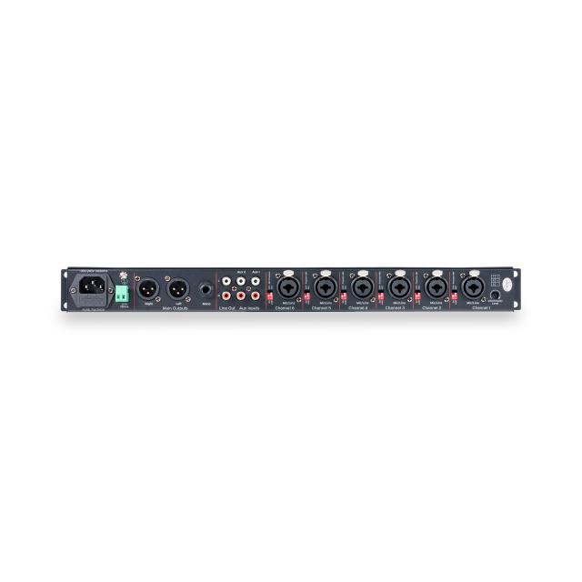 1U Rack 8-Input Stereo Mixer