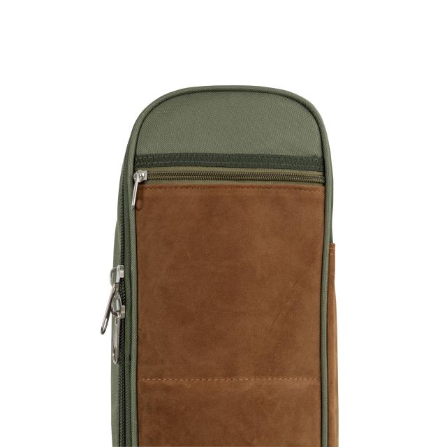 Classic guitar bag with suede leather inserts