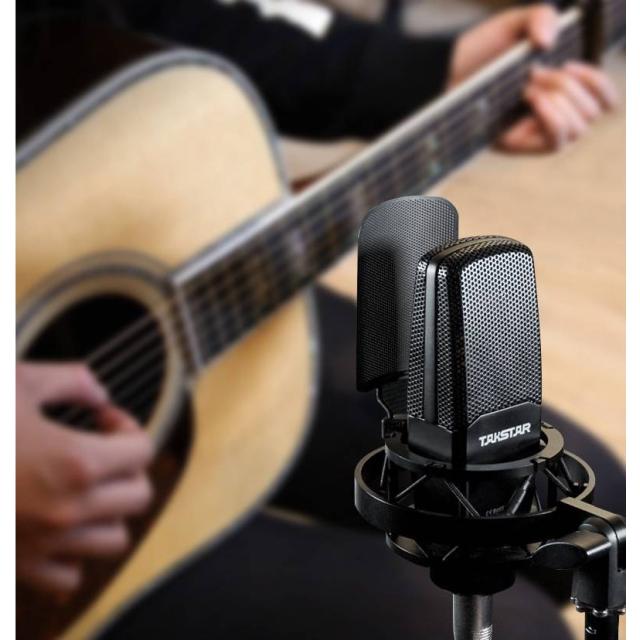 Microfono per Home e Studio Recording Capsula Diaframma largo placcata oro
