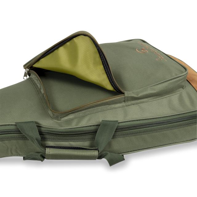 Classic guitar bag with suede leather inserts