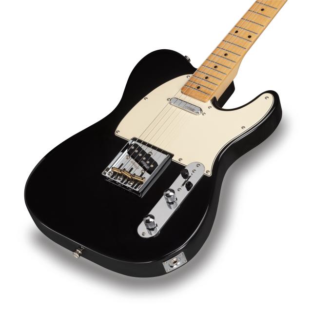 Cutaway electric guitar with 1 single coil and 1 lipstick pickup (equipped by Wilkinson®)