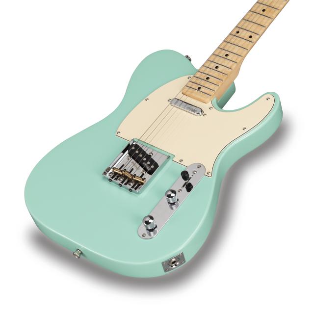 Cutaway electric guitar with 1 single coil and 1 lipstick pickup (equipped by Wilkinson®)