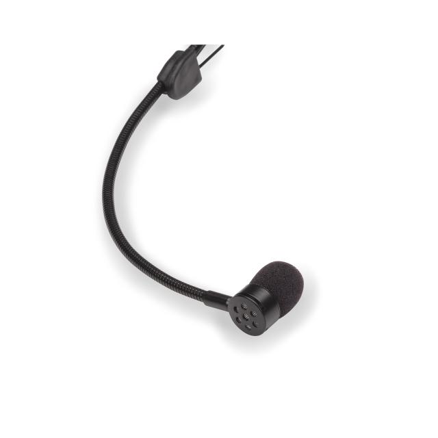 Cardioid Headset Mic., 1.8” TRS Mini-Jack with locking, Black (Sennheiser® type)