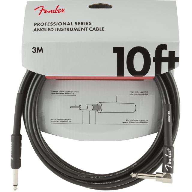 Cavo per strumenti serie Professional Straight-Angle 10' Black