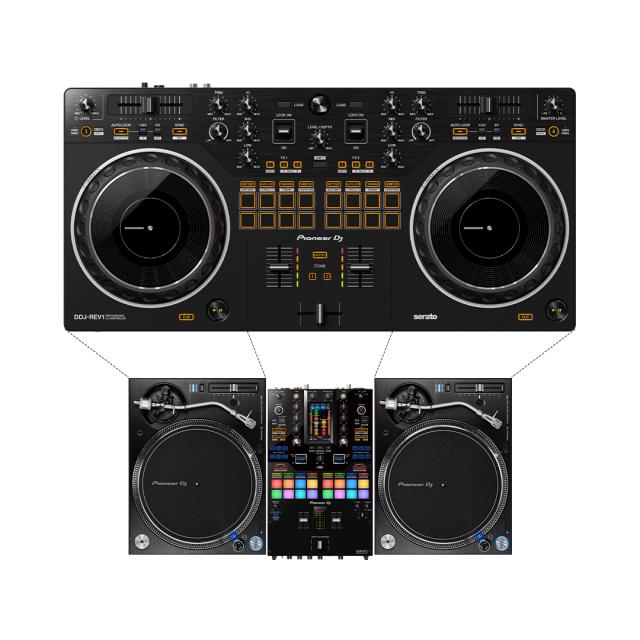 Scratch-style 2-channel DJ controller for Serato DJ Lite