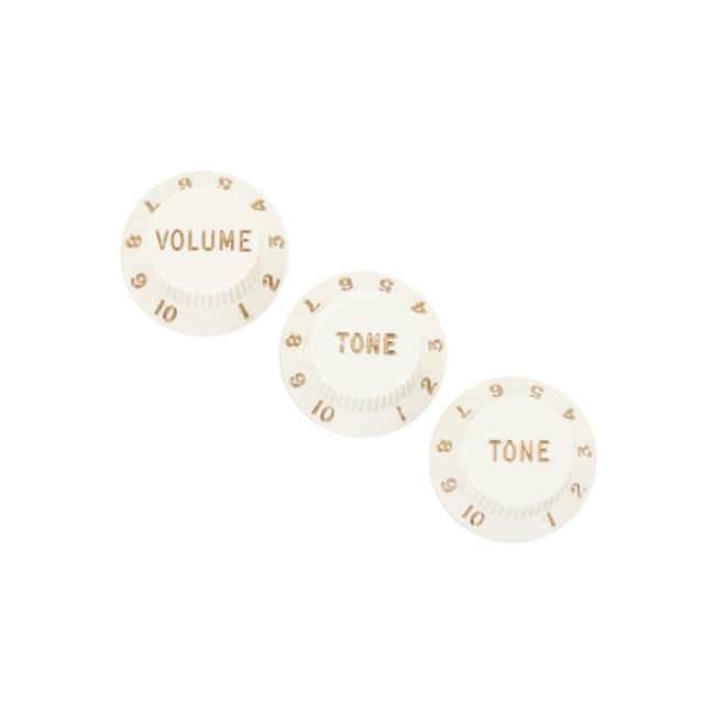 Stratocaster® Knobs Parchment (Volume Tone Tone) 3-pack