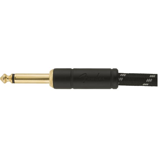 Deluxe Series Instrument Cable Straight/Angle 10' Black Tweed