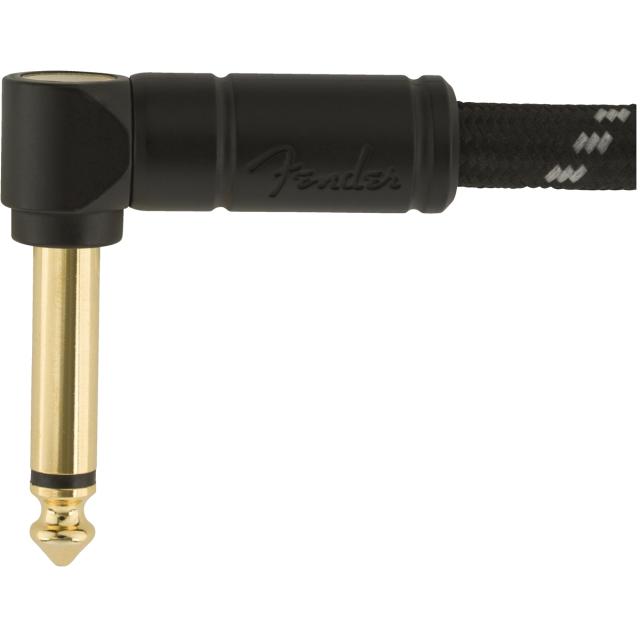 Deluxe Series Instrument Cable Straight/Angle 10' Black Tweed