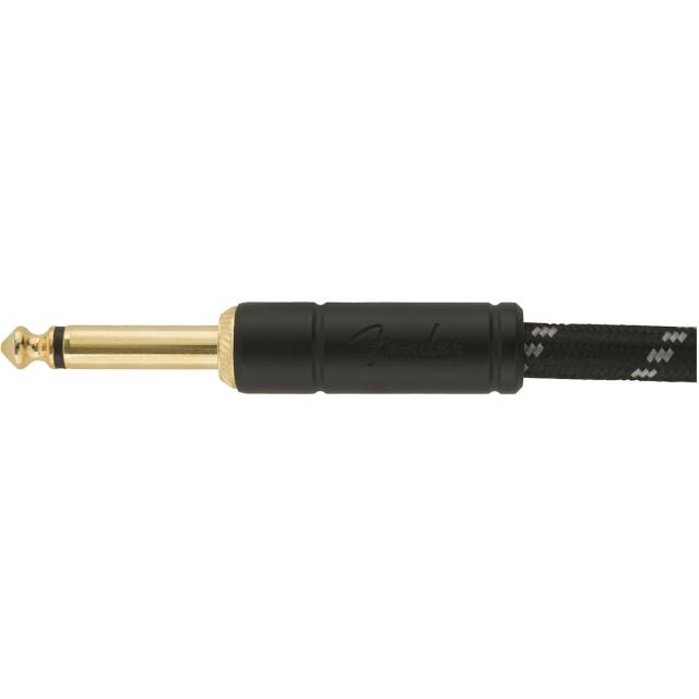 Deluxe Series Instrument Cable Straight/Angle 15' (4,5 m)  Black Tweed
