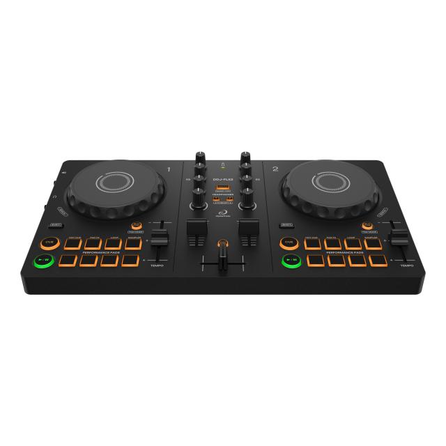 Compact 2-channel DJ controller