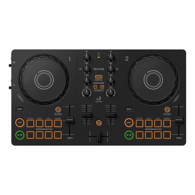 Compact 2-channel DJ controller