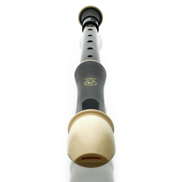 Soprano recorder with english fingering and double holes