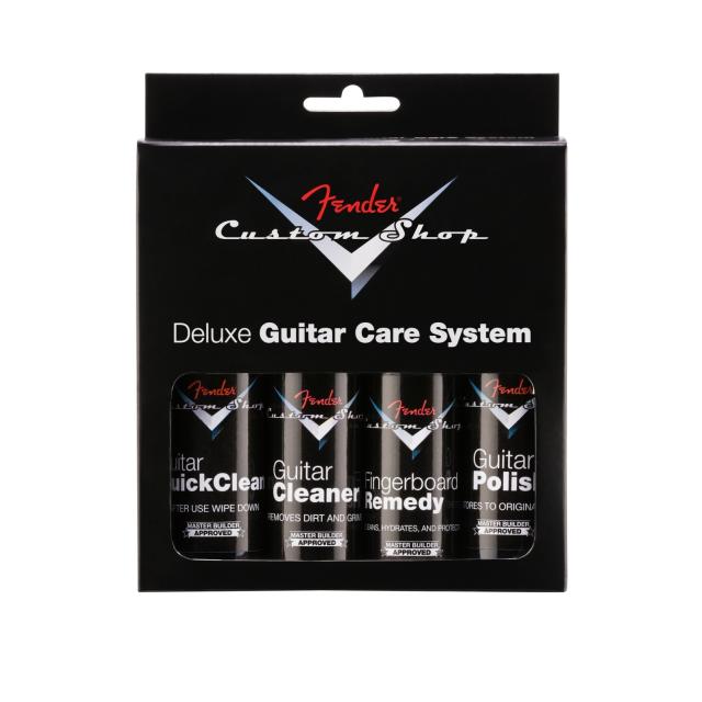 Custom Shop Deluxe Guitar Care System, 4 Pack, Black