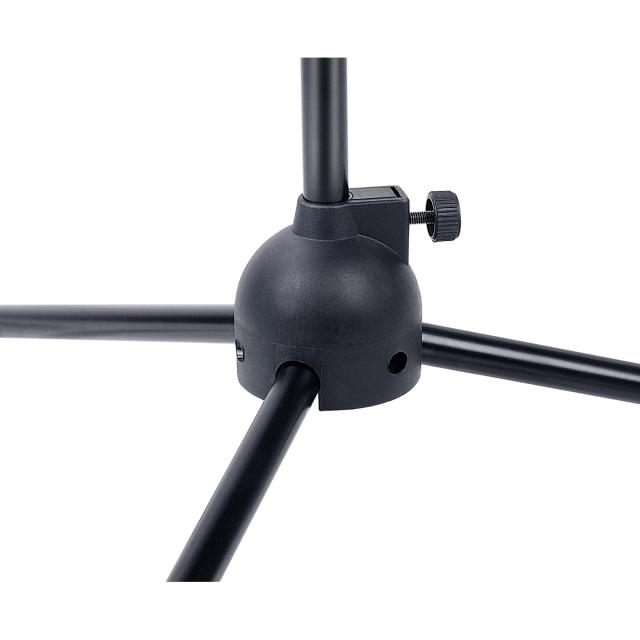 Microphone boom stand with tripod base