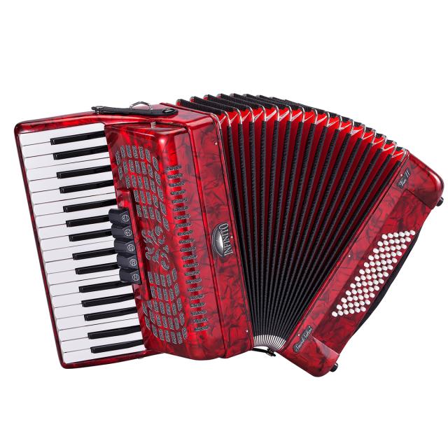 Fisarmonica 72 bassi rossa