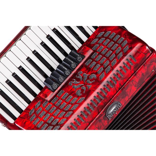 Fisarmonica 72 bassi rossa