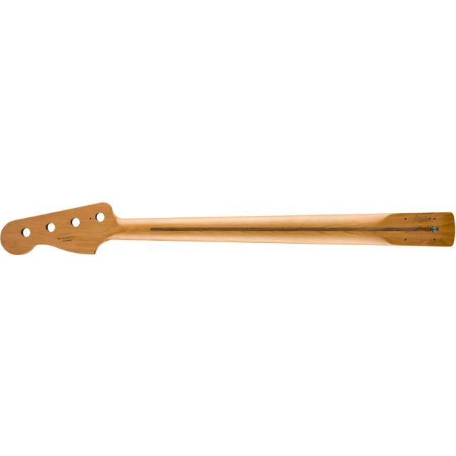 Manico per basso di precisione in Roasted Maple, 20 tasti jumbo medi, 9,5 ", acero, forma a C.