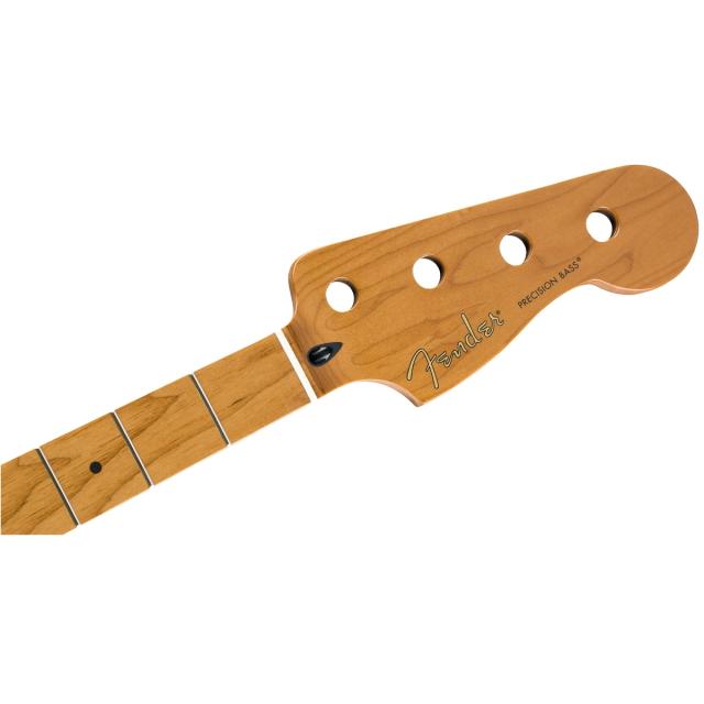 Manico per basso di precisione in Roasted Maple, 20 tasti jumbo medi, 9,5 ", acero, forma a C.