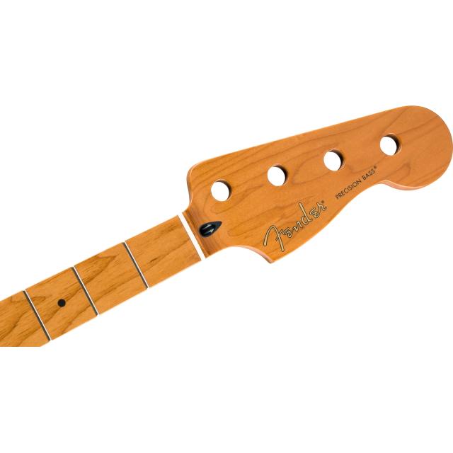 Manico per basso di precisione in Roasted Maple, 20 tasti jumbo medi, 9,5 ", acero, forma a C.