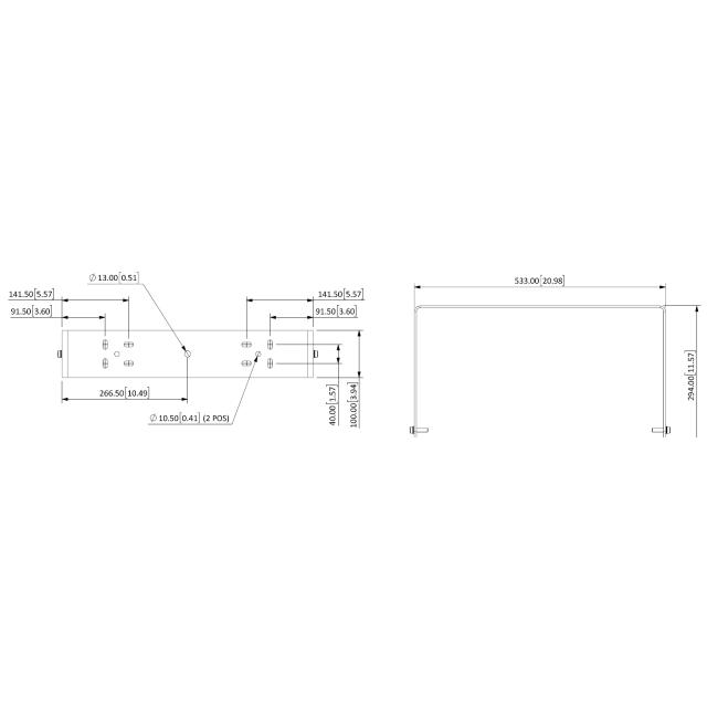 Yoke bracket for Venu 12 V2 black