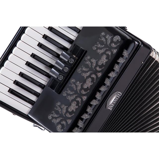 Fisarmonica 48 bassi nera