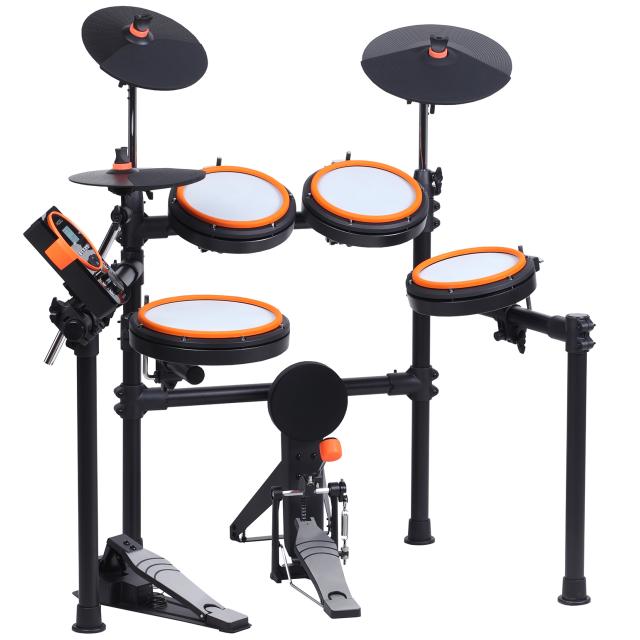 Compact and elegant Digital Drum with a MESH 10" Snare drum and three 8" MESH Tom