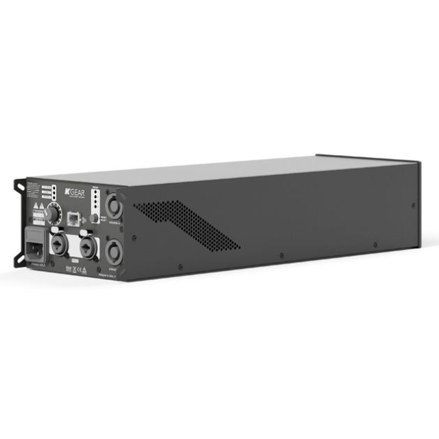 Compact 4-channel amplifier with 4x750 W RMS @4Ω, built-in DSP and Powersoft™ module