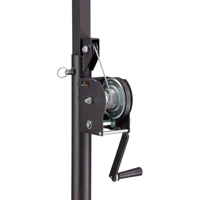 Supporto luci heavy duty con alzata ad argano