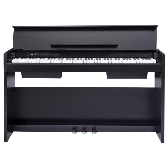 Compact digital piano with black finish