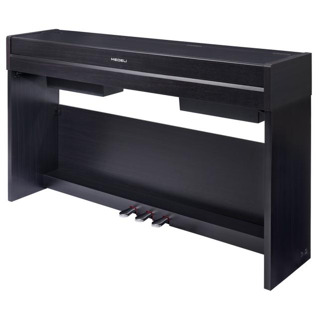 Compact digital piano with black finish