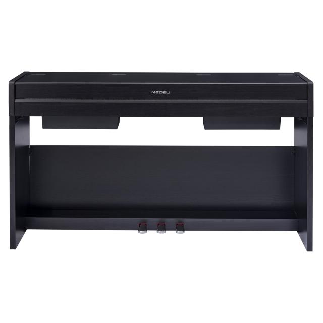 Compact digital piano with black finish