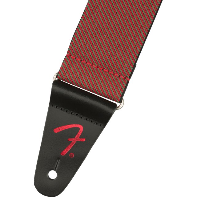 Limited Edition WeighLess™ Festive Strap Tweed Strap, Green and Red, 2"
