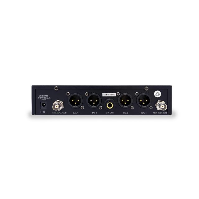UHF True Diversity 4-CH Wireless System – 4 Handmic A1 (516-558 MHz)